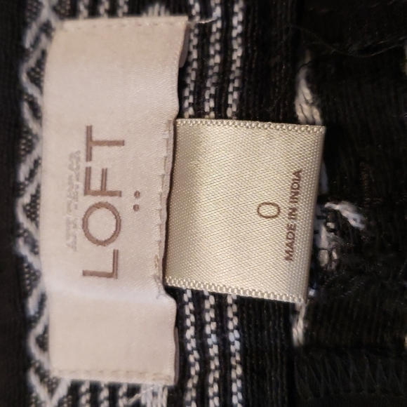 loft Tribal Print Jacquard Shorts Size 0 - Picture 6 of 7